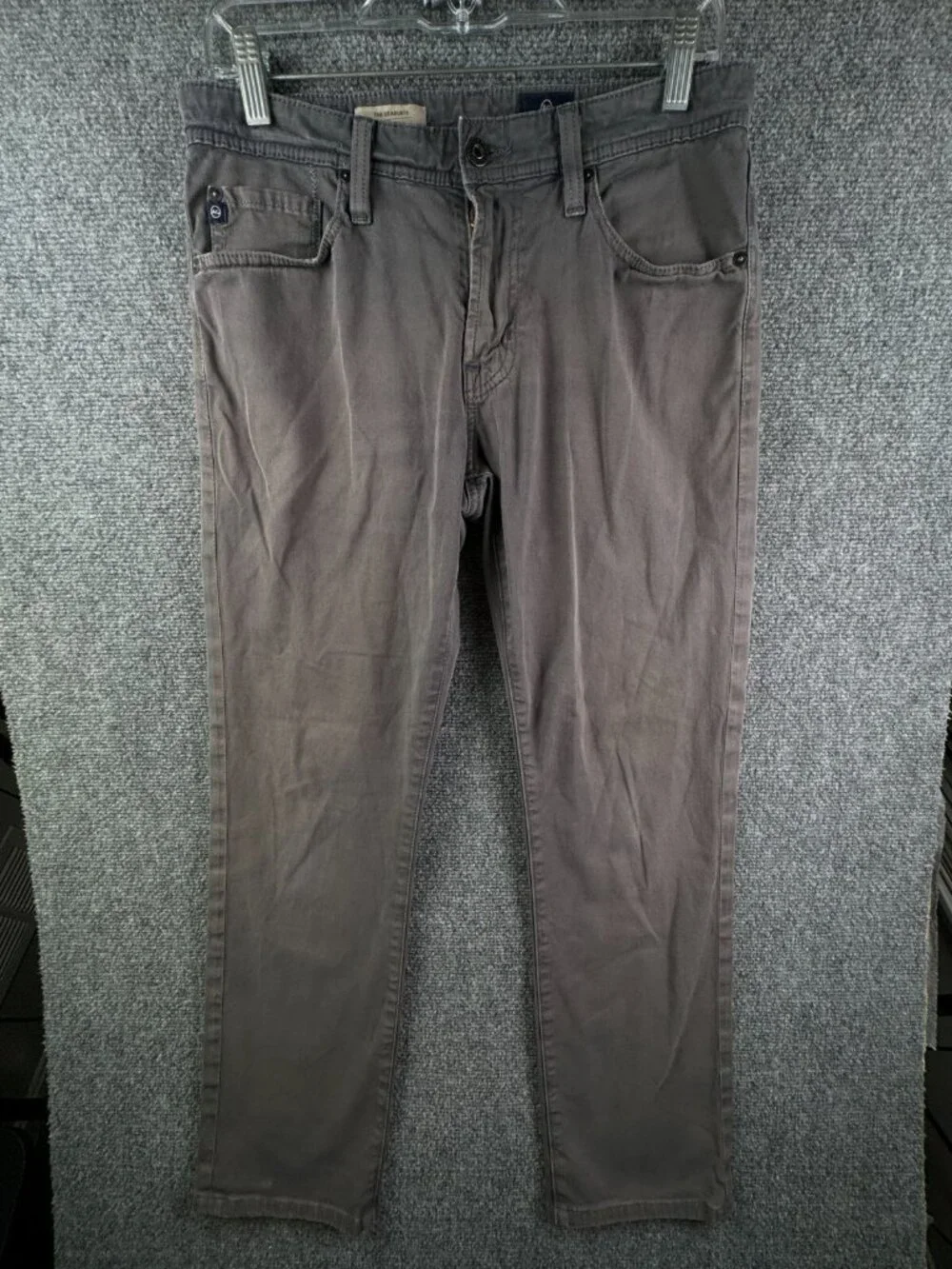 AG Adriano Goldschmied Pants Brown/gray The Graduate Tailored Leg 31x32 USA Made